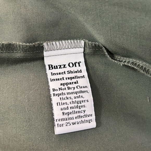 L.L.Bean Buzz Off insect shield repellent apparel Fishing Camping Shirt S - Picture 11 of 12